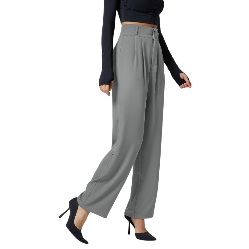 High-Waist Wide-Leg Trousers
