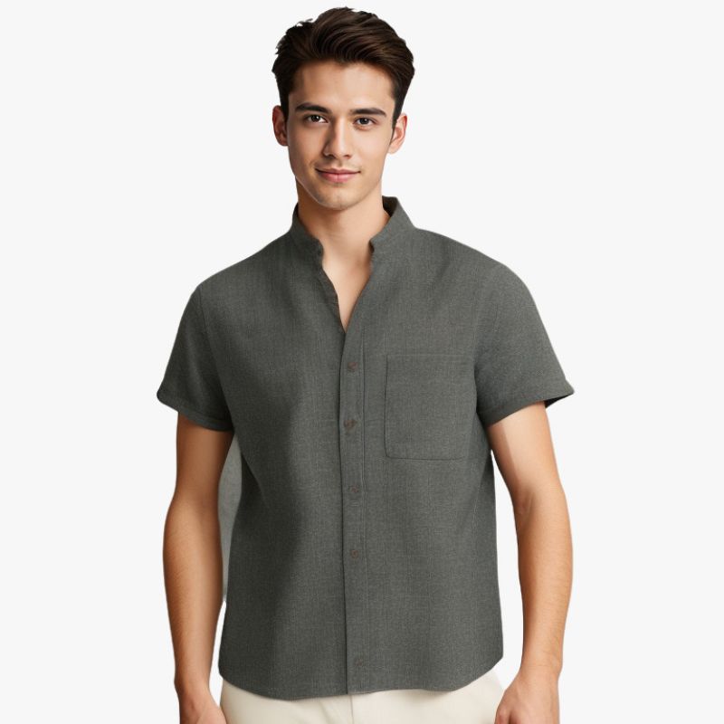 Bari Short-Sleeve Cotton Shirt