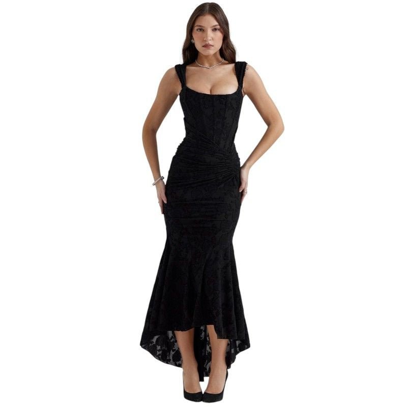 Corset-Style Flowy Dress