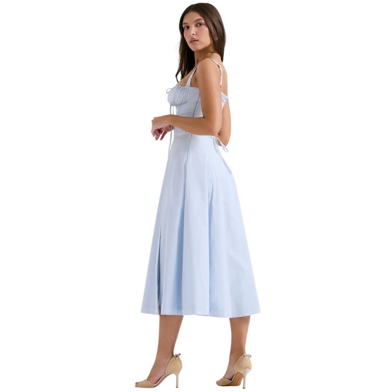Corset Dress with Side Slit