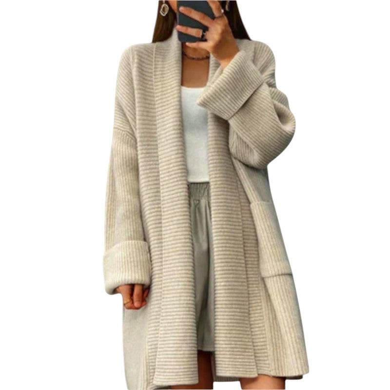 Oversized Ribbed Knit Cardigan