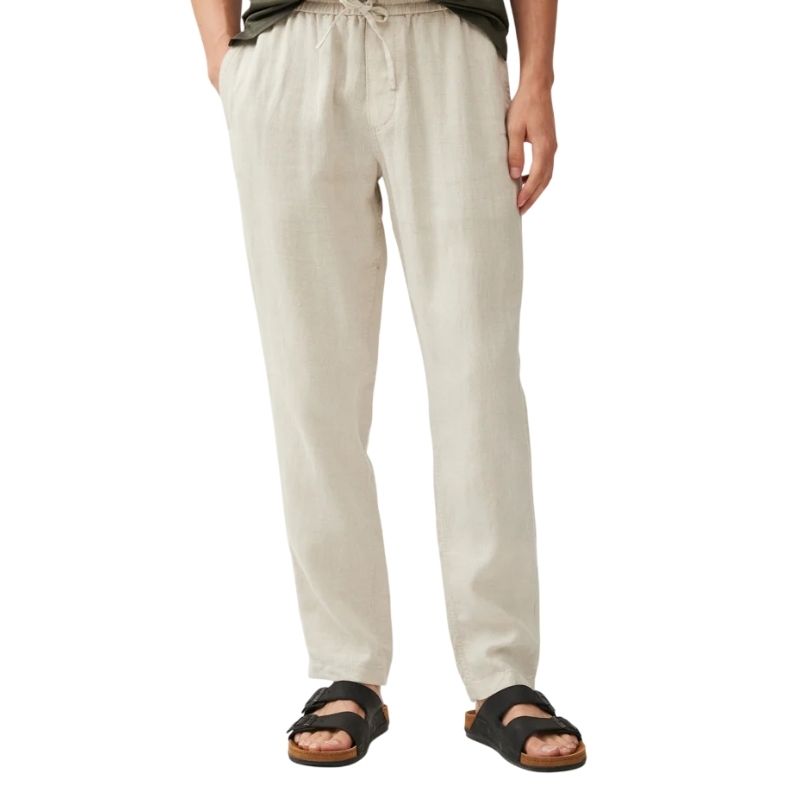 Straight Fit Linen Pants