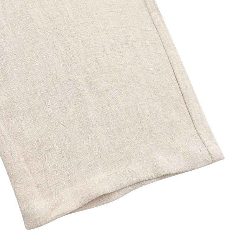 Straight Fit Linen Pants