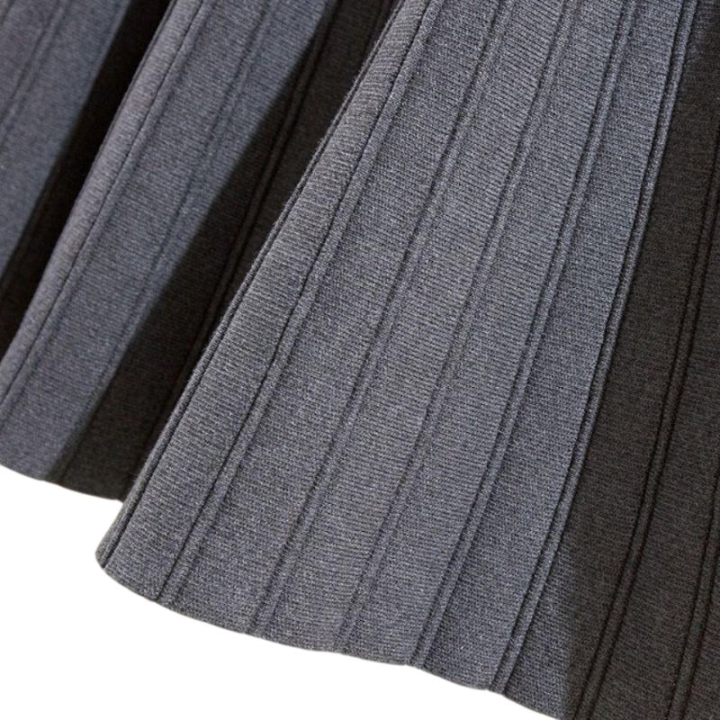 Ribbed Knit Mini Skirt