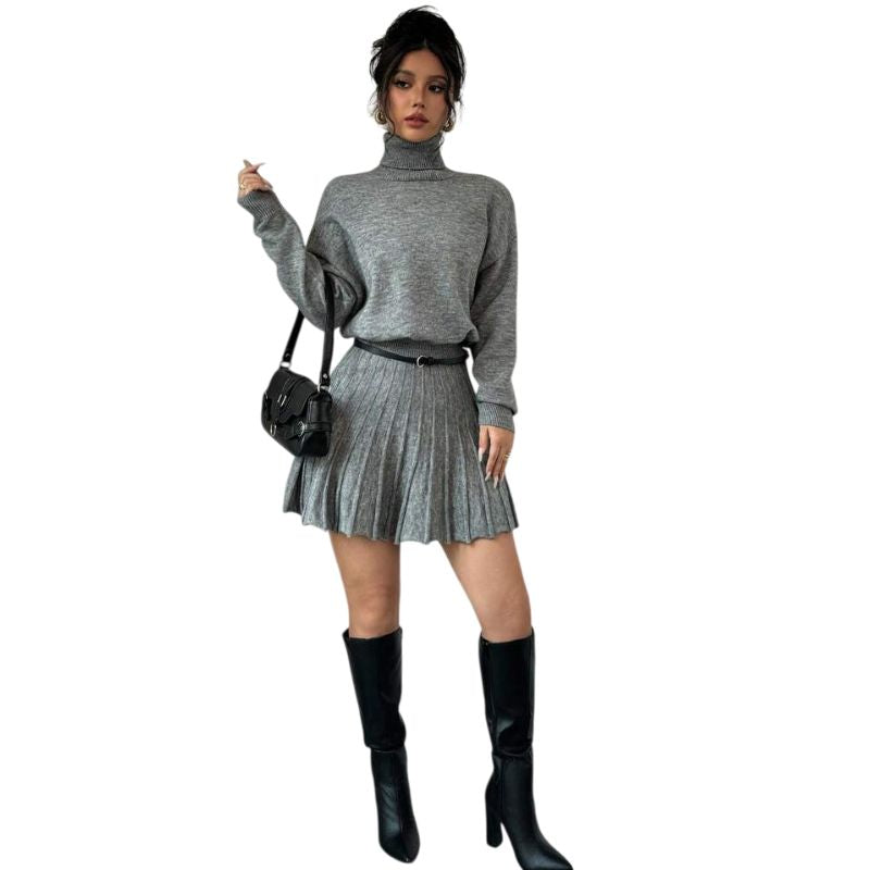 Ribbed Knit Mini Skirt