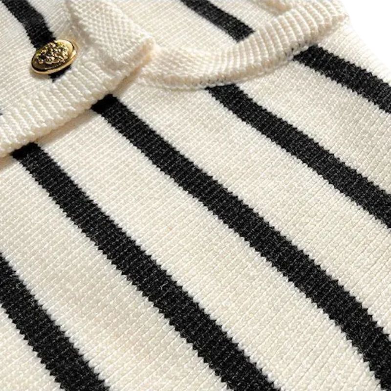 Striped Knit Cardigan