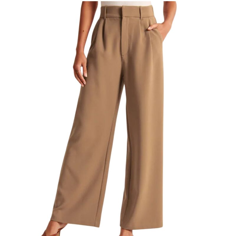 Structured Wide Leg Pants
