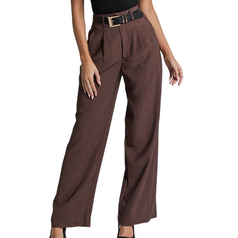 Structured Wide Leg Pants
