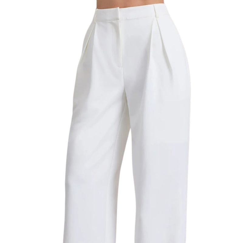 Structured Wide Leg Pants