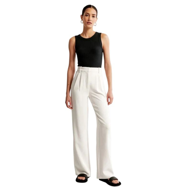 Structured Wide Leg Pants