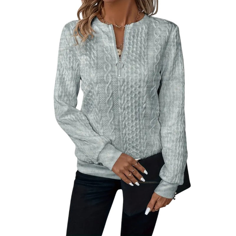 Knit-Zip-Sweater