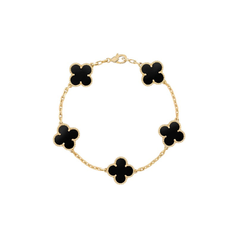 Gold-Plated Clover Bracelet