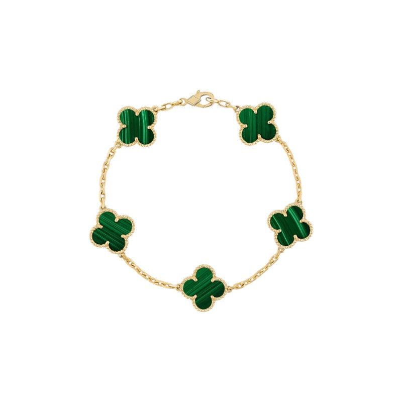 Gold-Plated Clover Bracelet
