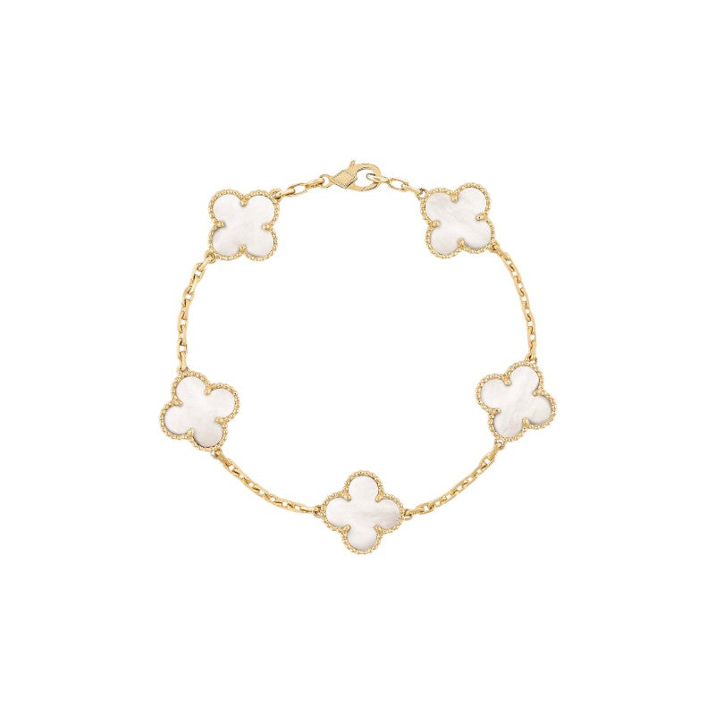 Gold-Plated Clover Bracelet