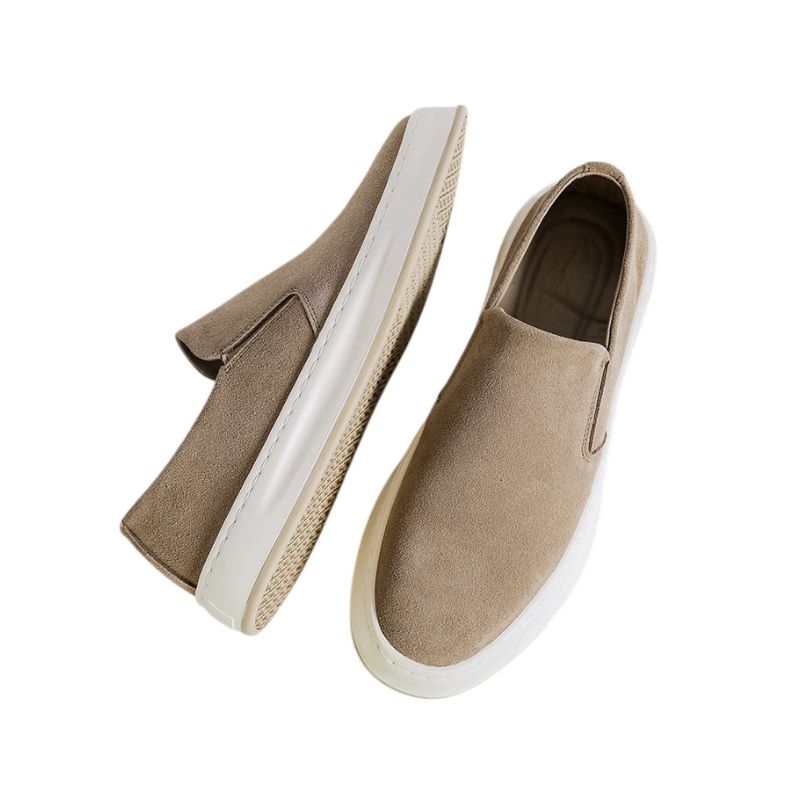 Suede Slip-On Loafers