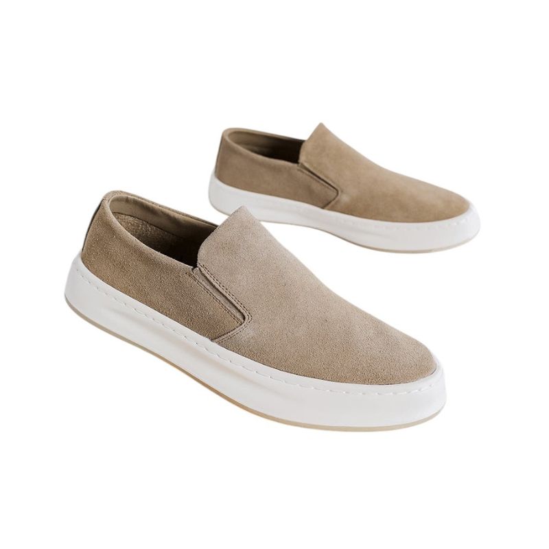 Suede Slip-On Loafers