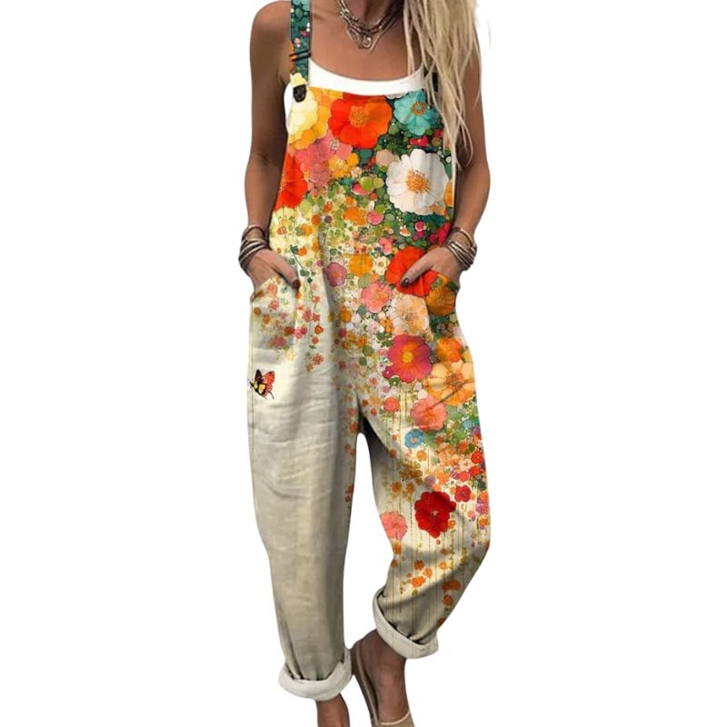 Floral Print Jumpsuit