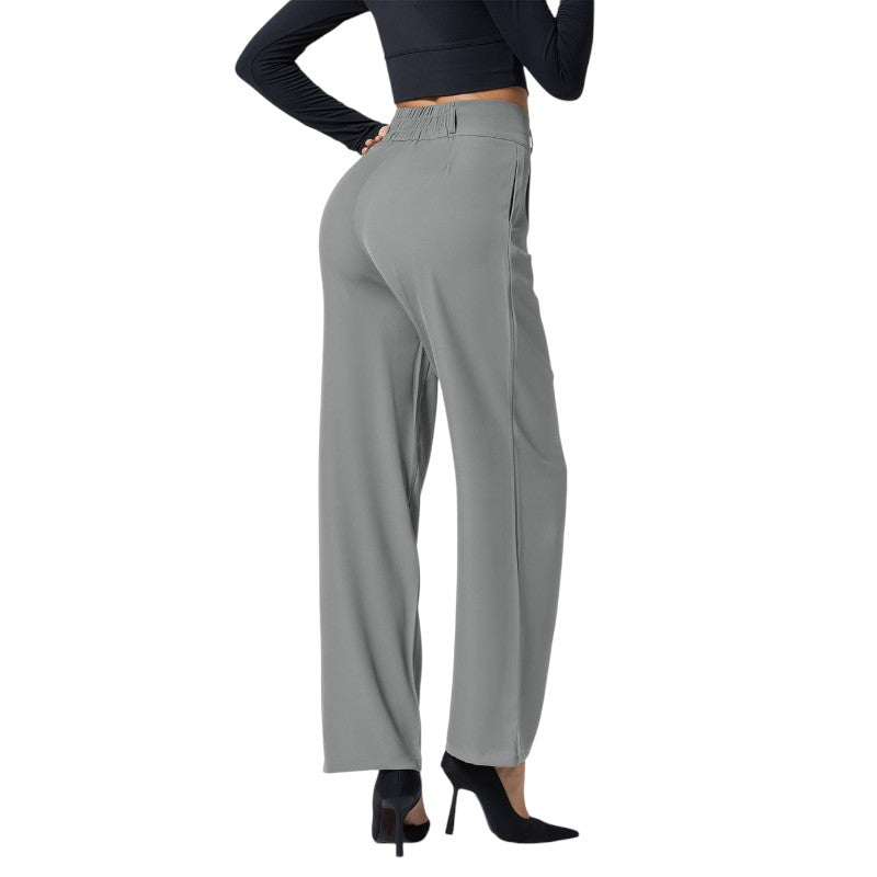 High-Waist Wide-Leg Trousers