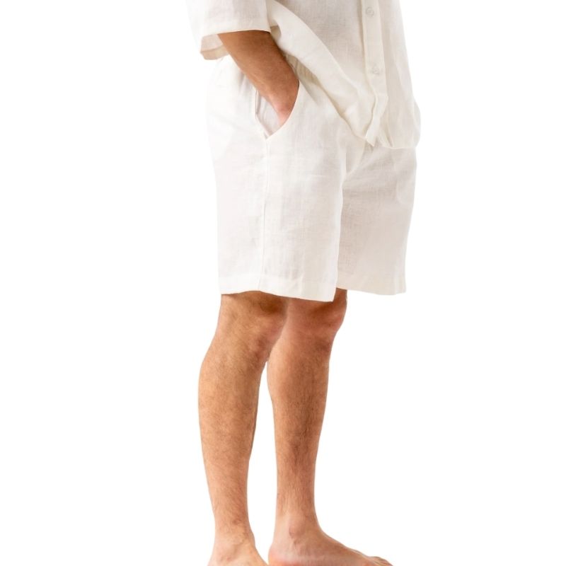 Azure Linen Shorts