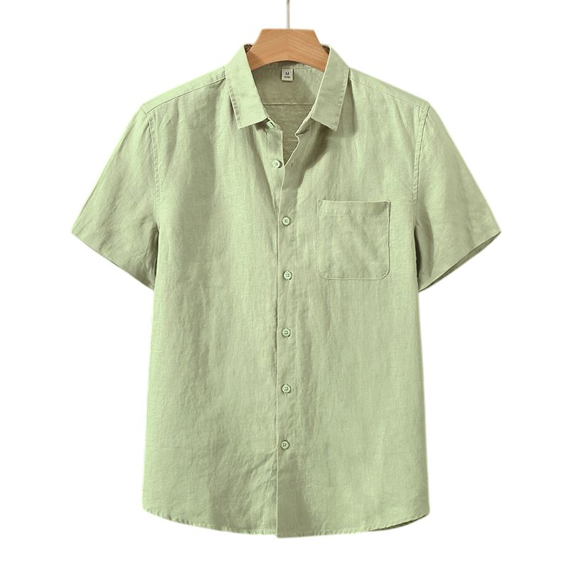 Capri Short-Sleeve Linen Shirt