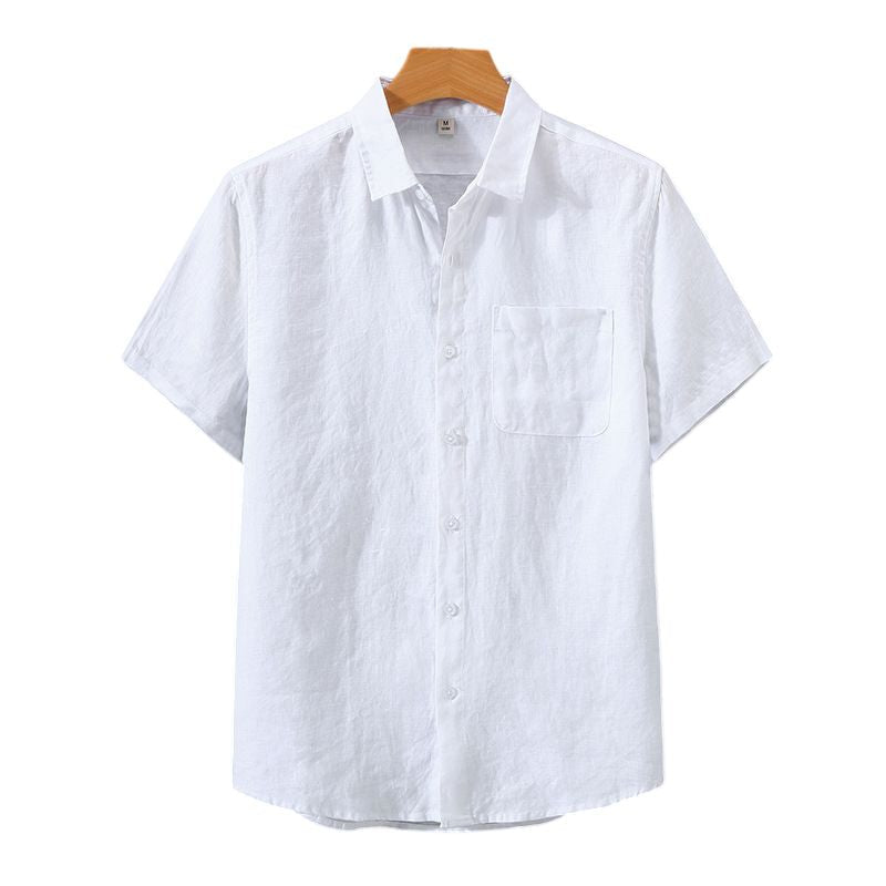Capri Short-Sleeve Linen Shirt