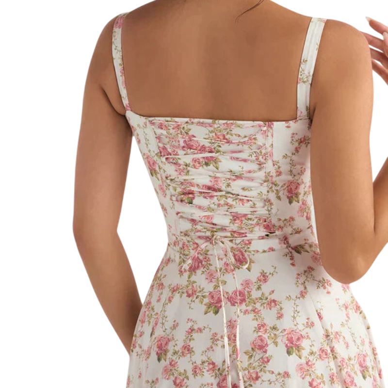 Corset Dress with Side Slit