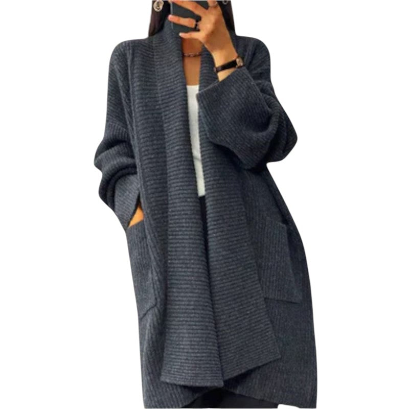 Oversized Ribbed Knit Cardigan