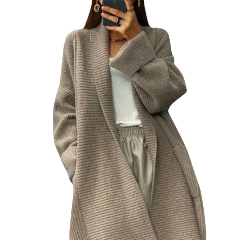 Oversized Ribbed Knit Cardigan