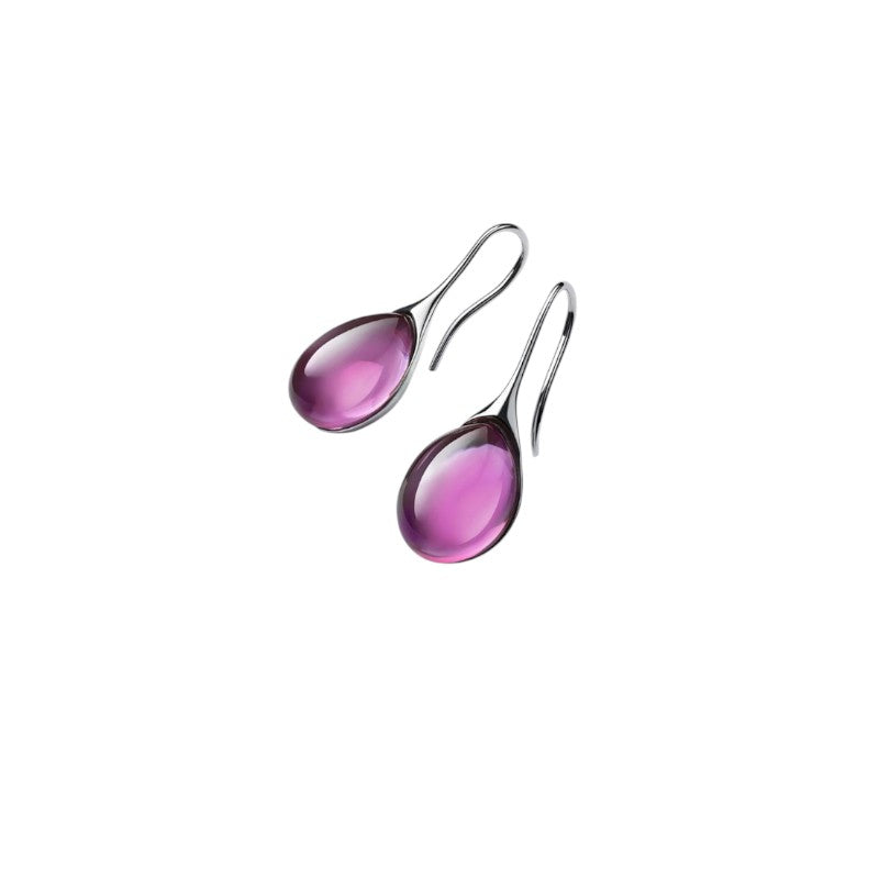Gold and Silver Crystal Drop Earrings
