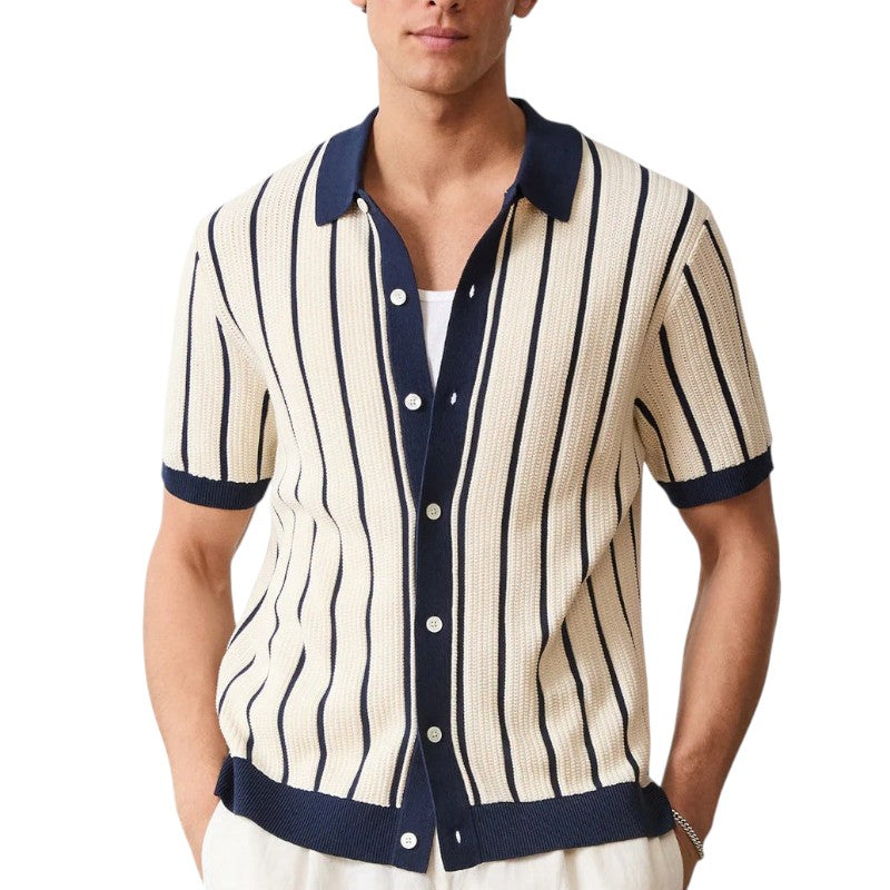 Textured Stripe Cardigan