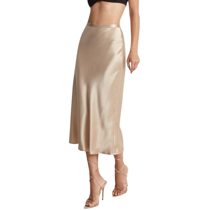 High-Waisted Midi Skirt