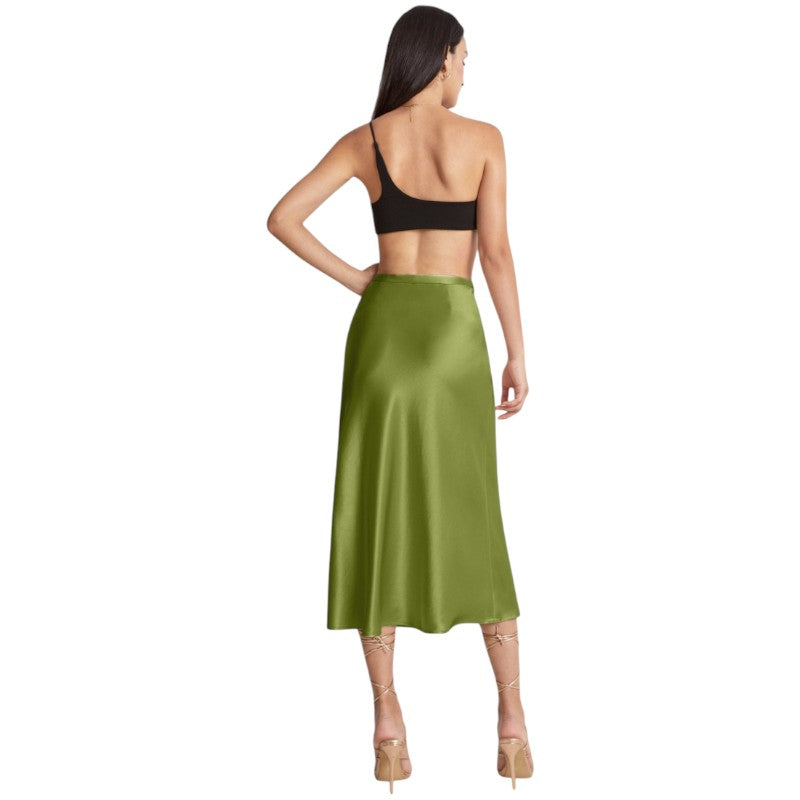 High-Waisted Midi Skirt