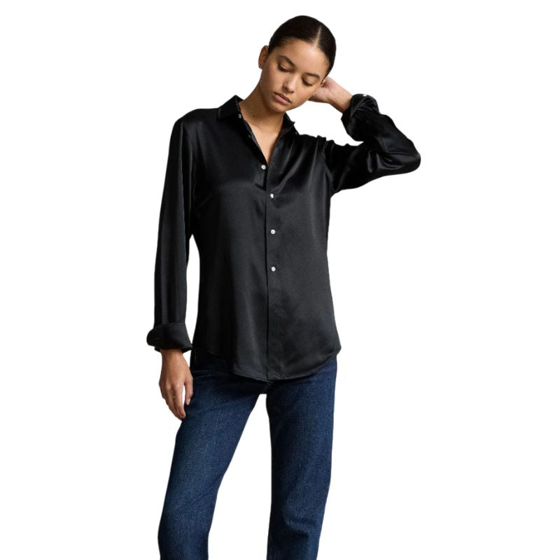 Relaxed Satin Shirt