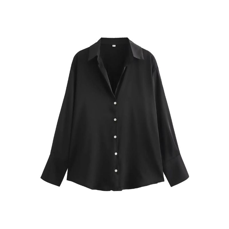 Relaxed Satin Shirt