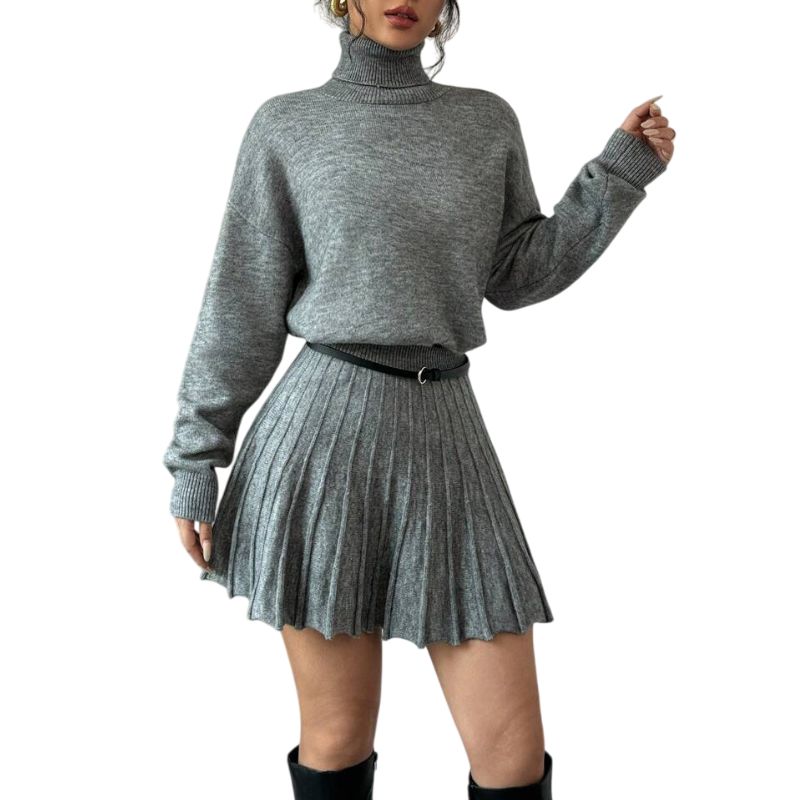 Ribbed Knit Mini Skirt