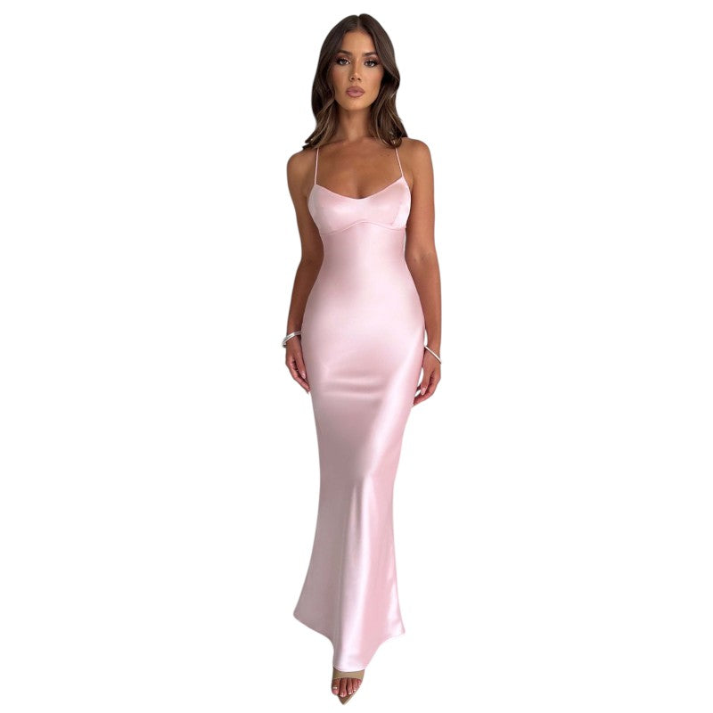Satin Maxi Dress
