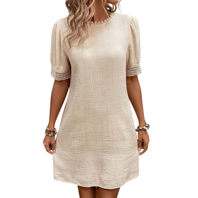 Mini Dress with Floral Lace