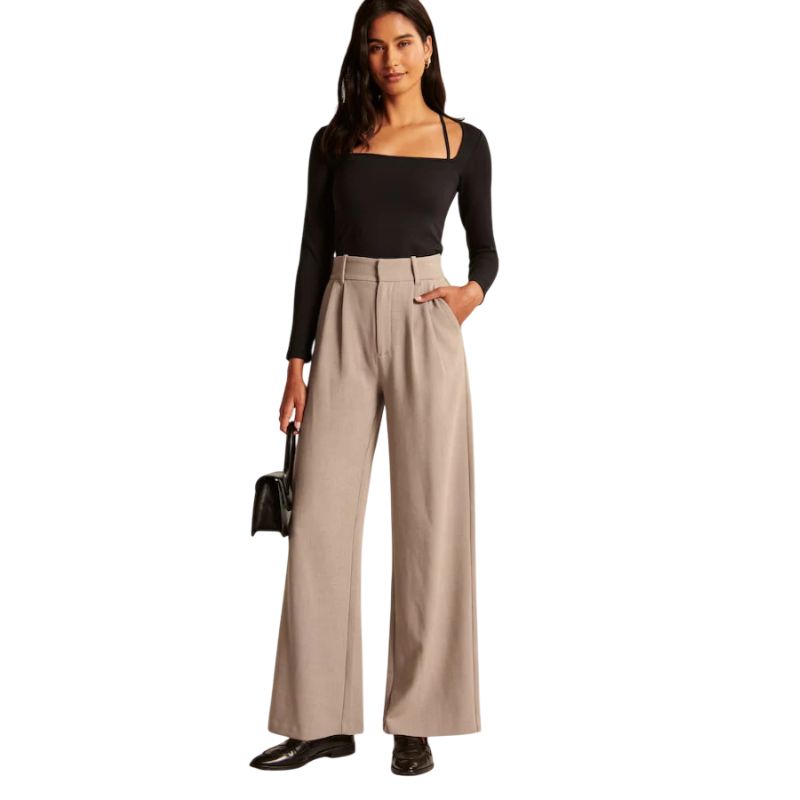 Structured Wide Leg Pants