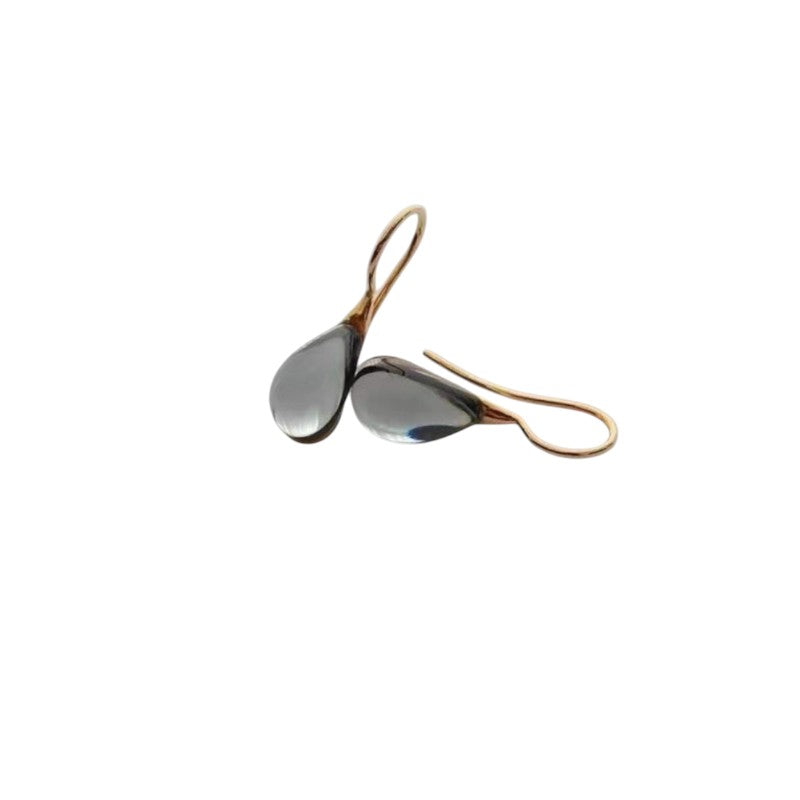 Gold and Silver Crystal Drop Earrings