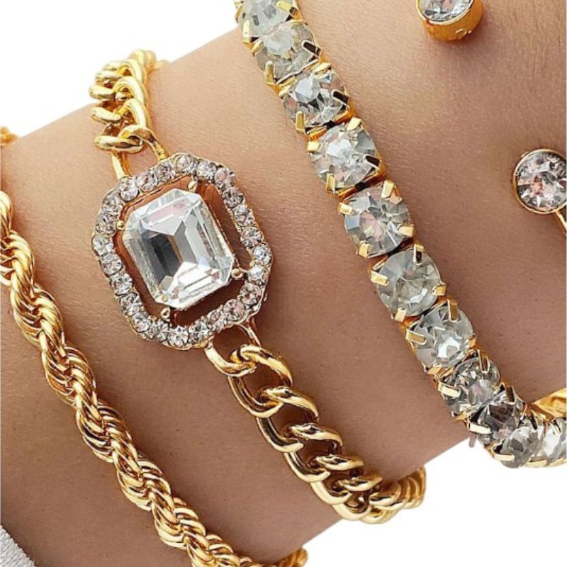 Studded Bracelet Set